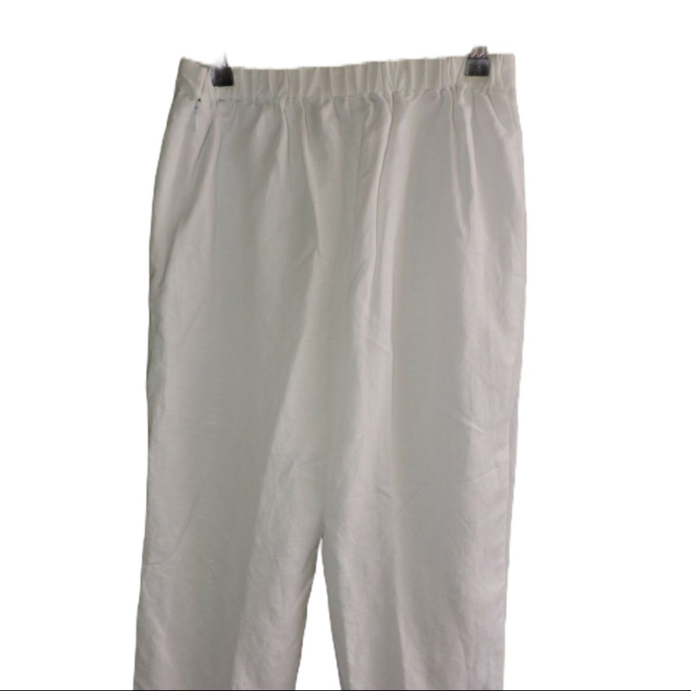 Bob Mackie Linen Pants and Shirt Set - Picture 5 of 13
